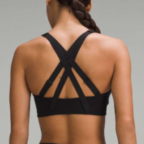NWT Lululemon Energy Zip-Front Bra Size 36C Black Run Crossfit Gym High Support - Picture 4 of 9